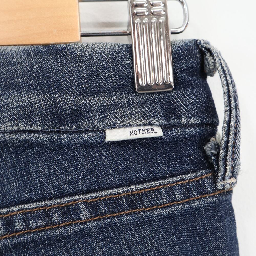 Mother Denim Mid Rise Skinny Jean Dark Wash Size 26 - Picture 6 of 8